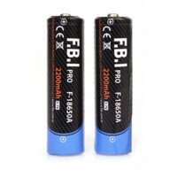 F.B.I F 18650A 3.7V 2200mAh Şarj Edilebilir Li-ion Pil El Feneri Pili 2 Adet