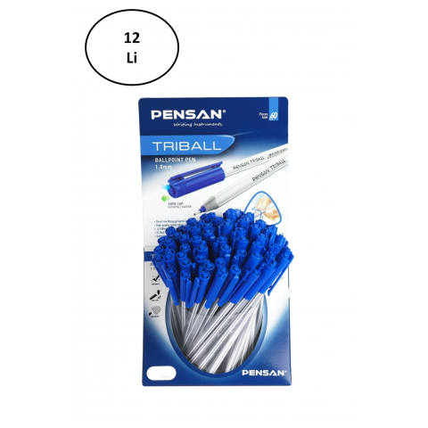 Pensan Triball Tükenmez Kalem Mavi 60 Lı