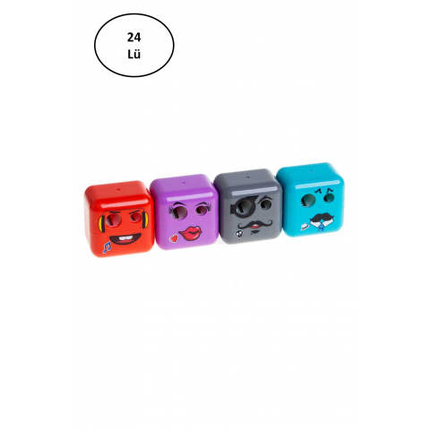 Adel Cubies Emoji Kalemtraş 24'lü