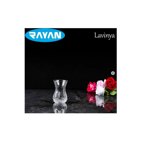 Lavinya 6'lı Kesme Çay Bardağı Hepbidolu -82632