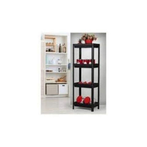 Shelf Unit Raf Ünitesi Siyah Renk 4 Katlı Hepbidolu -81414