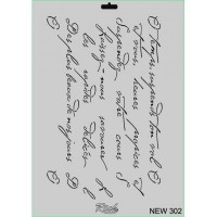 Rich New Seri N-302 Stencil 35x25 cm