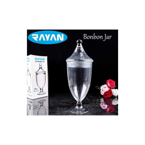 Bonbon Jar Tall Ayaklı Fanus Şekerlik 33 Cm. Hepbidolu -81190