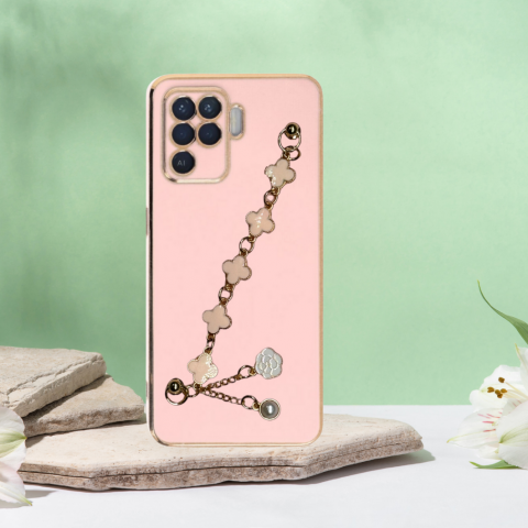 OPPO RENO 5 LİTE  ELÇEK ŞANZELİZE KILIF Renk LİLA