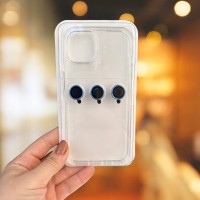 İPHONE 15 PRO TLP ŞEFFAF LENS HEDİYELİ CLEAR CASE (RENK SEÇENEĞİ LENS İÇİNDİR) Renk LACİVERT