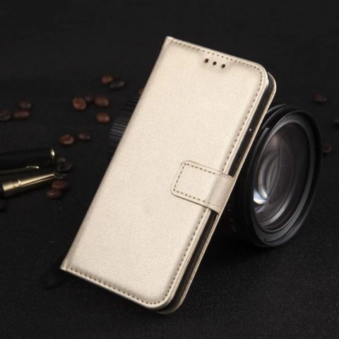 TECNO CAMON 20 TLP KARTLIKLI CÜZDAN KILIF (DELUXE WALLET CASE) Renk GOLD