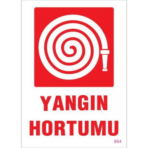 Yangın Hortumu Uyarı Levhası 25x35 KOD:864