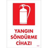 Yangın Söndürme Cihazı Uyarı Levhası 25x35 KOD:868