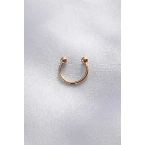 316L Cerrahi Çelik Minimal Toplu Gold Renk Halka Piercing - TJ-PR1113