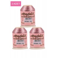 3 Adet Altınbaşak Oya ve Dantel İpi 20 gr -    - No: 102