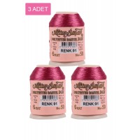 3 Adet Altınbaşak Oya ve Dantel İpi 20 gr -    - No: 091