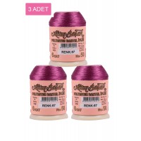 3 Adet Altınbaşak Oya ve Dantel İpi 20 gr -    - No: 087