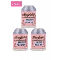 3 Adet Altınbaşak Oya ve Dantel İpi 20 gr -    - No: 707