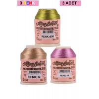 3 Adet Altınbaşak Oya ve Dantel İpi 20 gr -    - No: 042 - 034 - 656