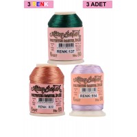 3 Adet Altınbaşak Oya ve Dantel İpi 20 gr -    - No: 822 - 554 - 137