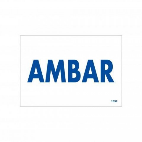 Amabar Uyarı Levhası 17,5x25 KOD:1652