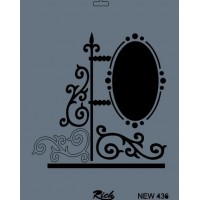 Rich New Seri N-436 Stencil 35x25 cm