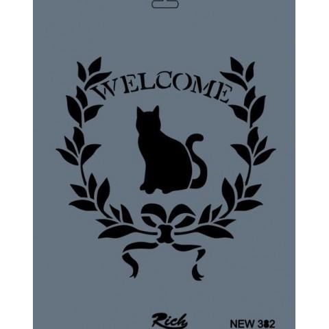 Rich New Seri N-382 Stencil 35x25 cm