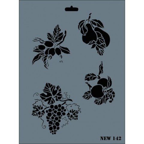 Rich New Seri N-142 Stencil 35x25 cm