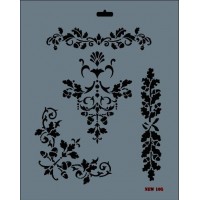 Rich New Seri N-105 Stencil 35x25 cm