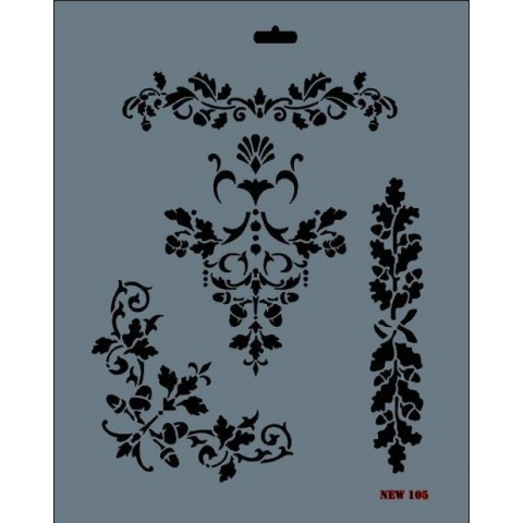 Rich New Seri N-105 Stencil 35x25 cm