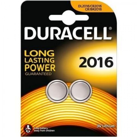 Duracell CR 2016 Lityum Pil 3 Volt 2 li Paket