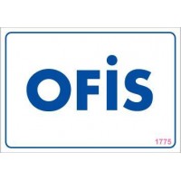 Ofis Uyarı Levhası 17,5x25 KOD:1775