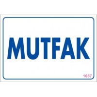 Mutfak Uyarı Levhası 17,5x25 KOD:1657