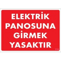 Elektrik Panosu Levhası 25x35 KOD:1118