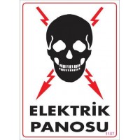 Elektrik Panosu Uyarı Levhası 25x35 KOD:1107