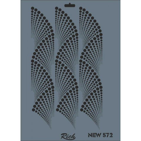 Rich New Seri N-572 Stencil 35x25 cm