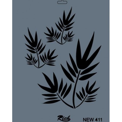 Rich New Seri N-411 Stencil 35x25 cm