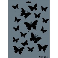 Rich New Seri N-264 Stencil 35x25 cm