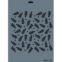 Rich New Seri N-159 Stencil 35x25 cm