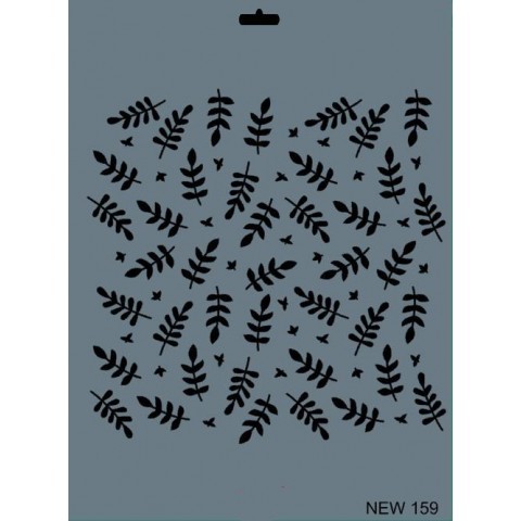 Rich New Seri N-159 Stencil 35x25 cm