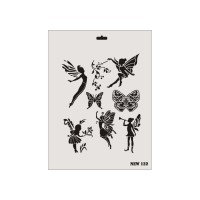 Rich New Seri N-122 Stencil 35x25 cm