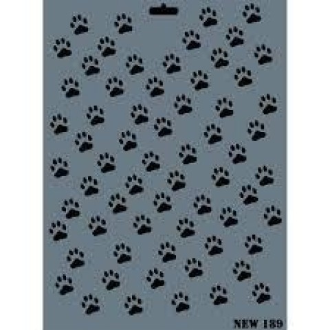 Rich New Seri N-189 Stencil 35x25 cm