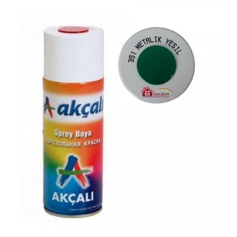 Akçalı Sprey Boya 400 ml 351 Metalik Yeşil