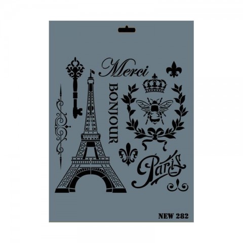 Rich New Seri N-282 Stencil 35x25 cm