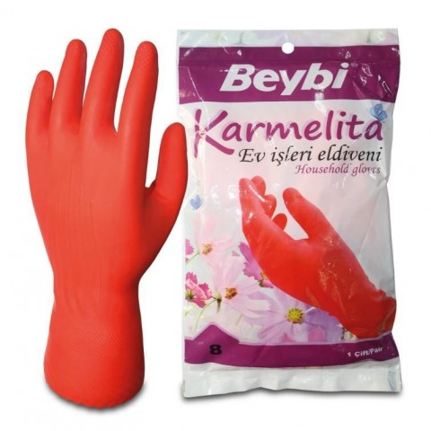 Beybi Karmelita Bulaşık Eldiveni No:8,5