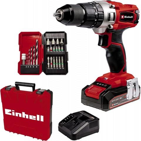 Einhell TE-CD 18/2 Li-i +22 (1x2,5 Ah) Akülü Darbeli Matkap Set