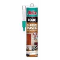 Akfix AS606 Silikonize Mastik Bej 500 gr