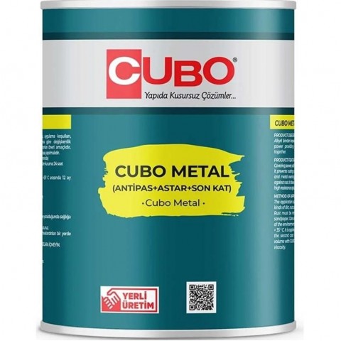 Cubo Metal Pas Boyası Ral 7016 Antrasit Grİ 0,75 Litre