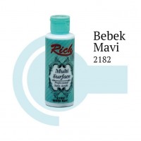 Rich Multi Surface 2182 Bebek Mavi Akrilik Boya 120 cc