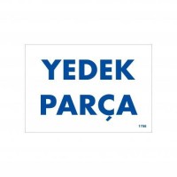 Yedek Parça Uyarı Levhası 17,5x25 KOD:1788