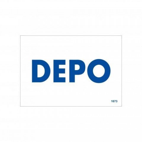 Depo Uyarı Levhası 17,5x25 KOD:1673