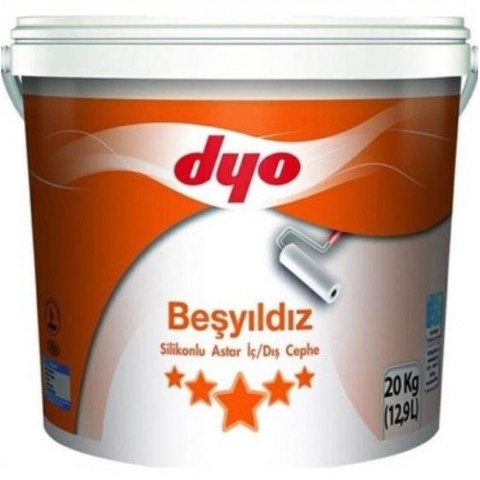 Dyo Beşyıldız Silikonlu İç Dış Astar 20 Kg Beyaz