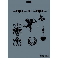 Rich New Seri N-192 Stencil 35x25 cm