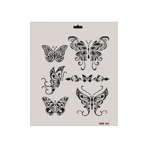 Rich New Seri N-101 Stencil 35x25 cm