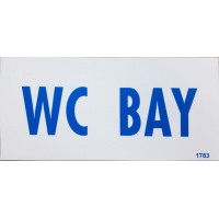 Wc Bay Uyarı Levhası 12,5x25 KOD: DEK 1783